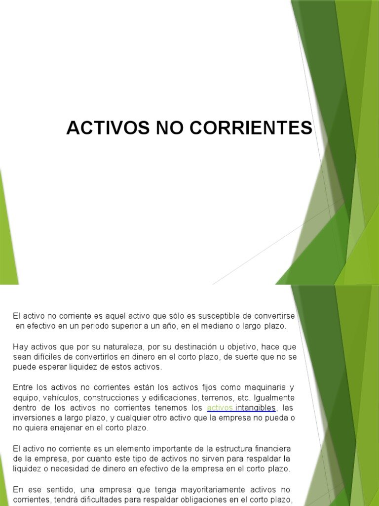 ¿Qué son los Activos No Corrientes y por qué son Cruciales?